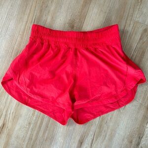 Lululemon Track That high rise 3 inch shorts size 10